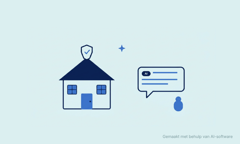 Huiseigenaar bespreekt AI-gebruik bij verhuur of verkoop van de woning met een makelaar